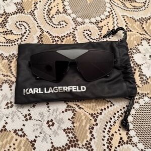 Karl Lagerfeld Black and Gray Sunglasses